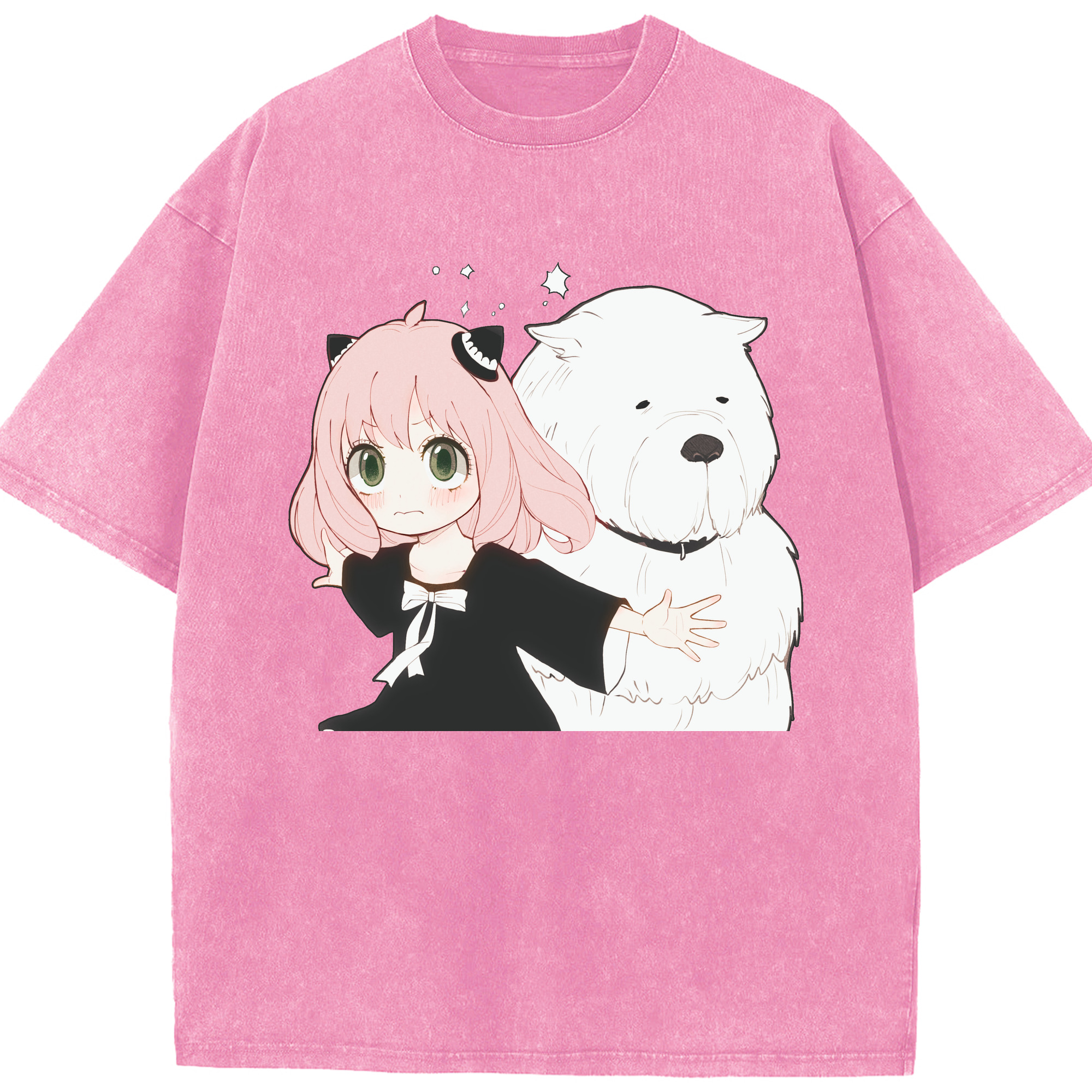 （画像用） SPY×FAMILY间谍家家酒 綿100% ヴィンテージ風 半袖Tシャツ（フロントプリント）